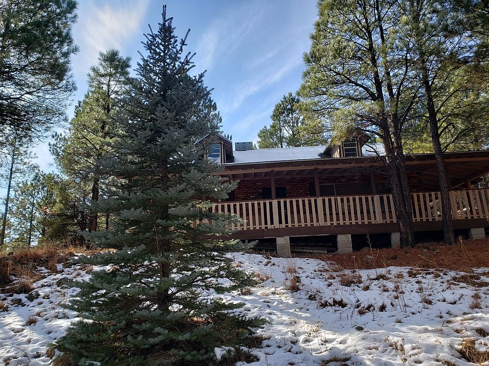 Facing East. Front of Cabin