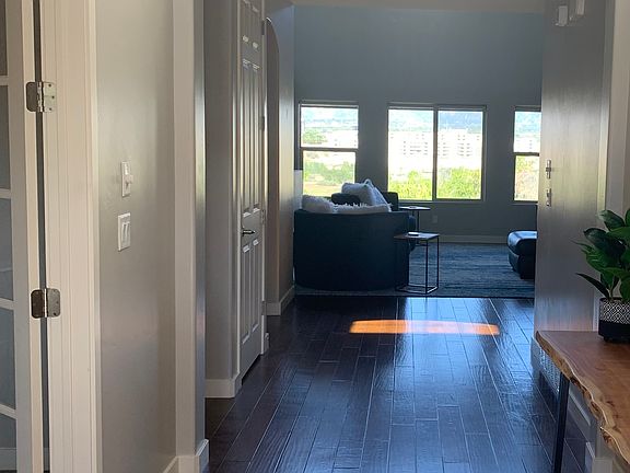 From the front door with office on the left and living room straight ahead