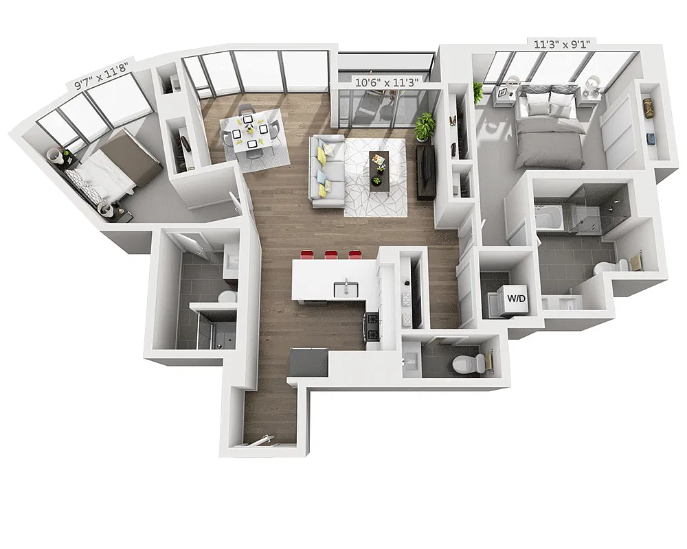 Floor plan B25E