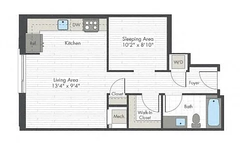 Floor plan Studio-A2