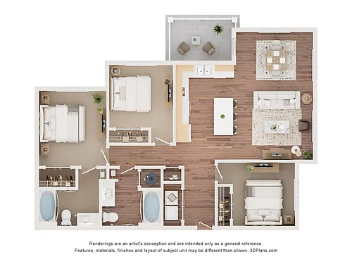 Floor plan 3B