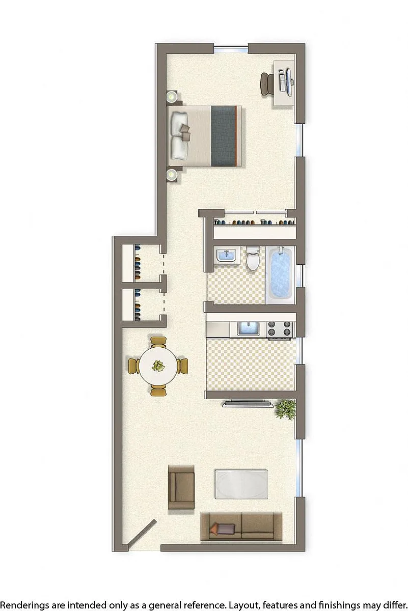 Floor plan 1 Bedroom