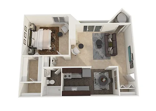Floor plan One Bedroom