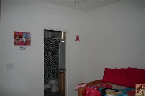 Casita bedroom with full bath.