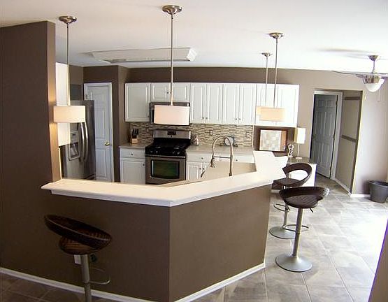 Open to family room, with terrific bar seating