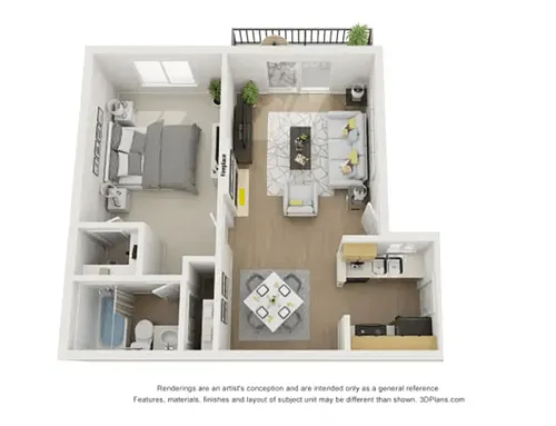 Floor plan 1x1 AR3
