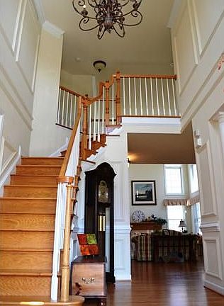 Enter this home through the 2-story foyer