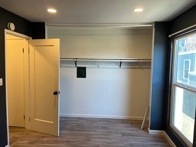 second bedroom wall to wall large closet