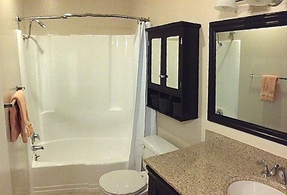 Bathroom - New wood vanity w/granite