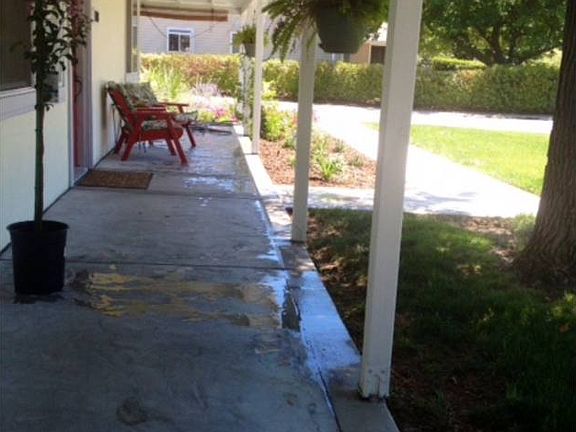 Front Porch Stamped Concrete