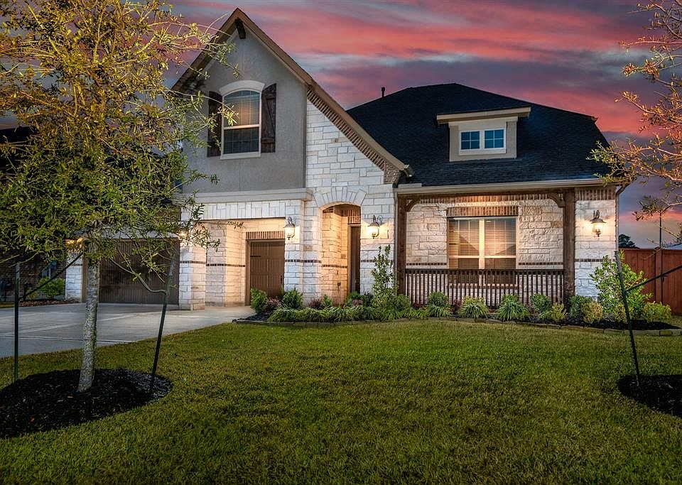 Farmhouse elegance abounds in this recent Next Gen by Village Builders in Falls at Imperial Oaks.