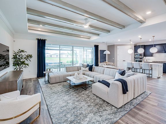 Open concept gathering room