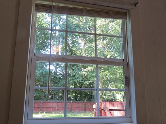 This is the view of the side yard from the den window.