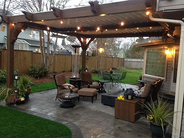 18x18 Louvered roof
