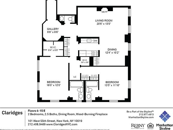 2nd image of 101 W 55th St #1205