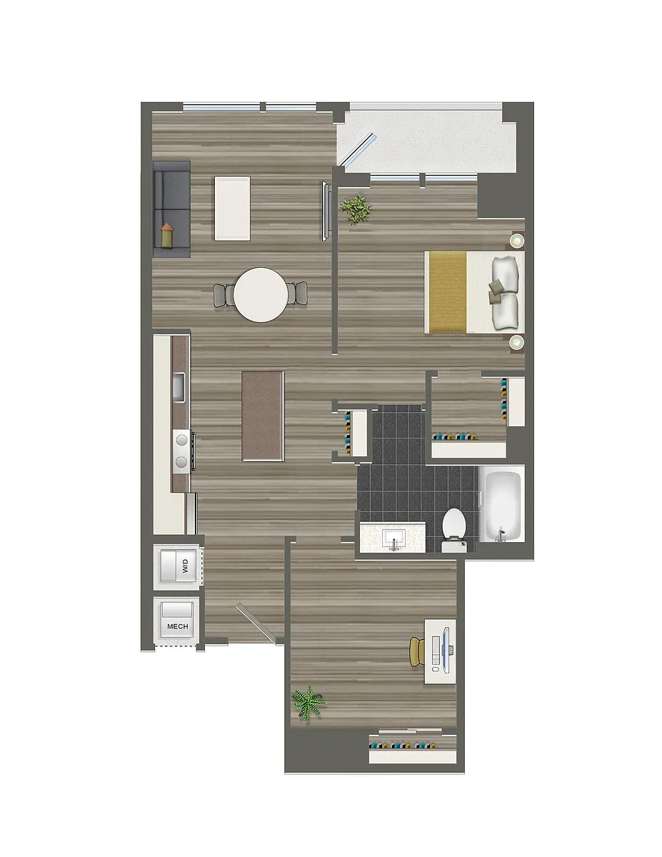 Floor plan 2-B