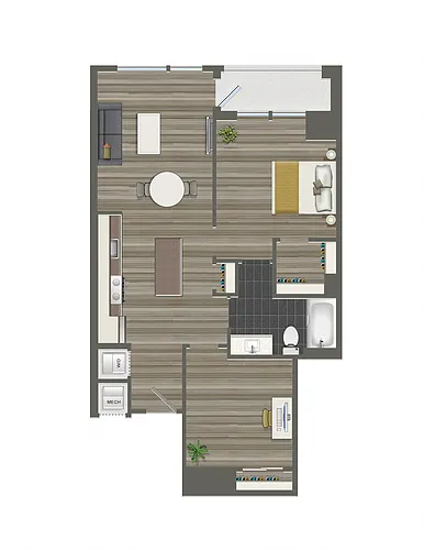 Floor plan 2-B