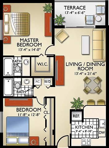 Floor plan Model B