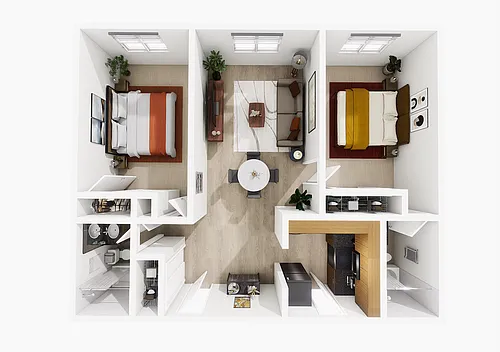Floor plan Two Bedroom B