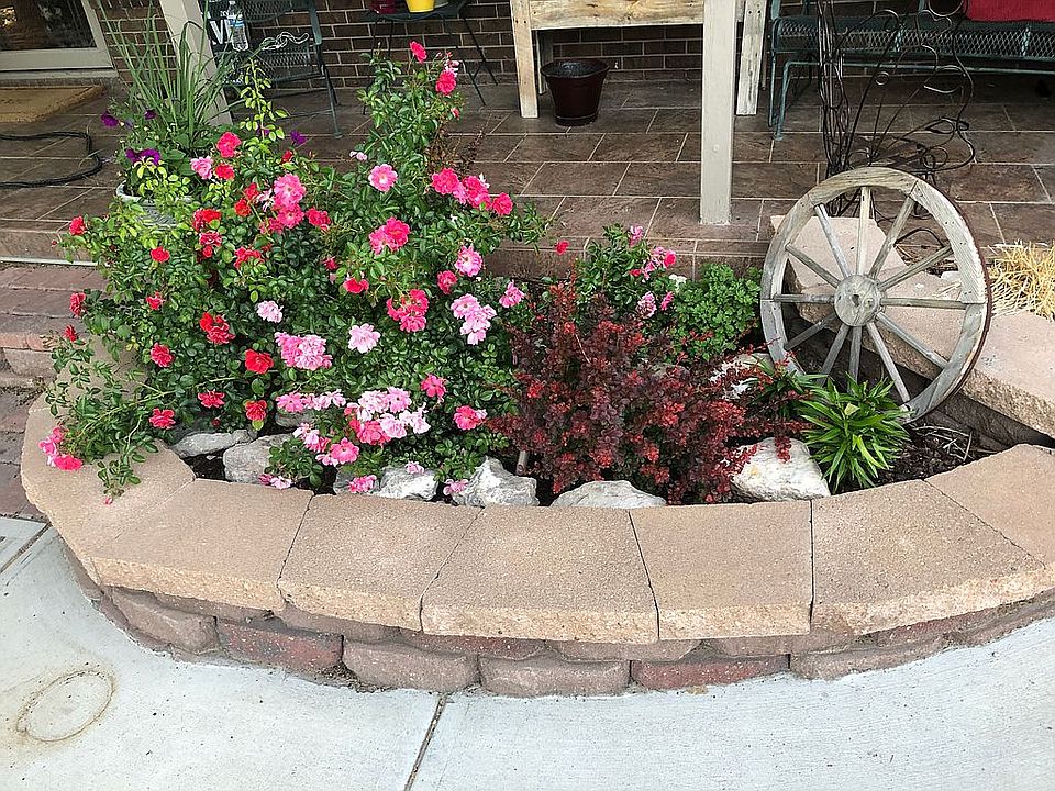 Planters in front porch