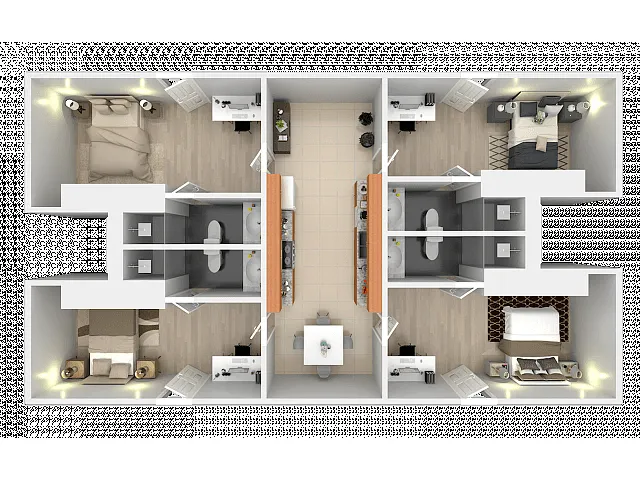 Floor plan Studio with Private Bathroom