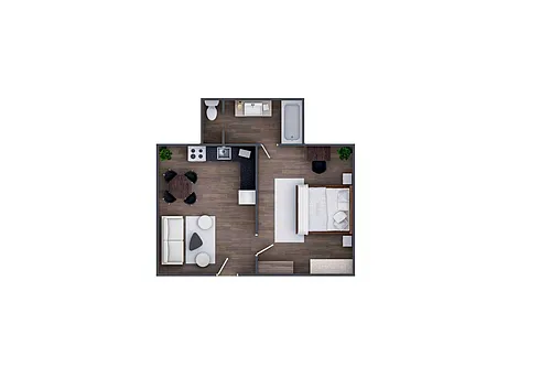 Floor plan 1 Bedroom