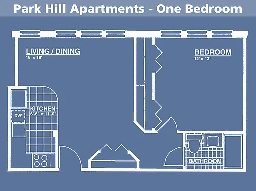 Floor plan 1 Bedroom