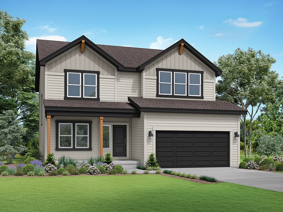 Farmhouse elevation - 2 car