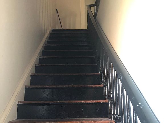 Inside front stairs