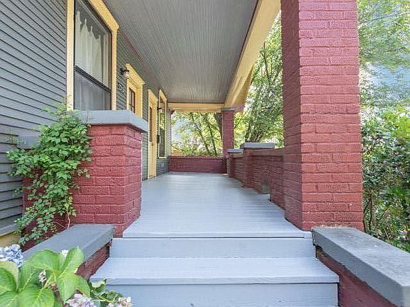 Great high porch with long views over Central High playing fields.