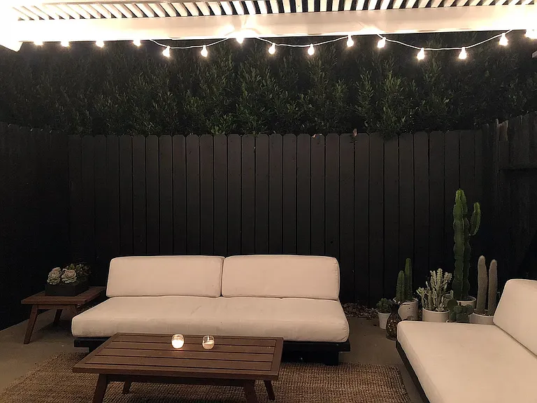 outdoor private patio