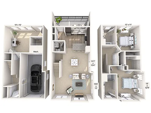 Floor plan B3T-1801sq-Stainless