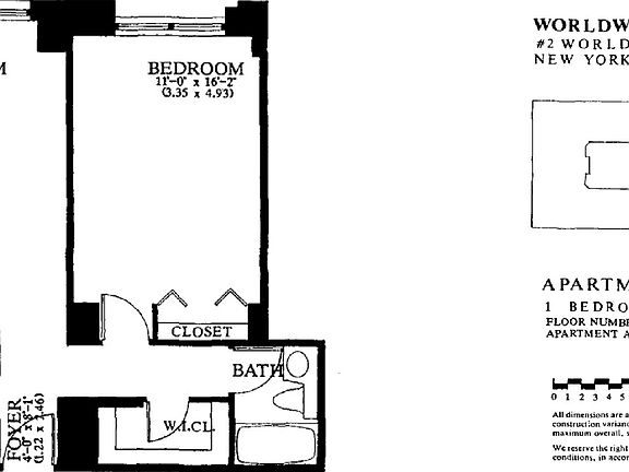 2nd image of 350 W 50th St APT 21G