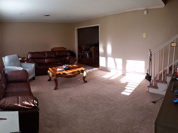 Living room leading into dining room/common room