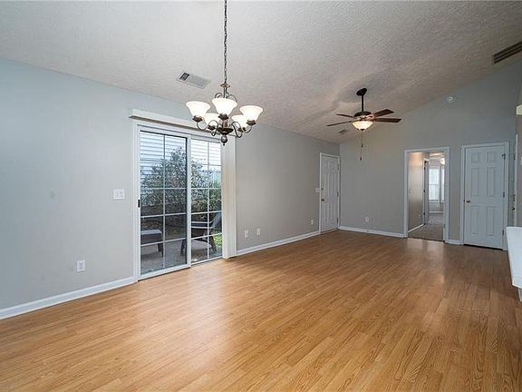 View of Living room, dining room, Patio door, entrance, front room