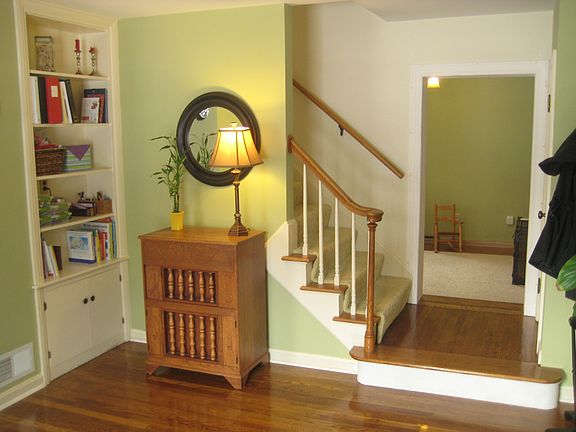 Landing, living room entry