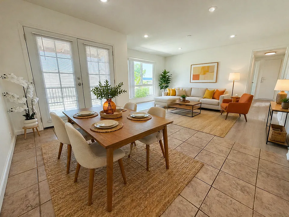 Dining & Living Room (Staged)
