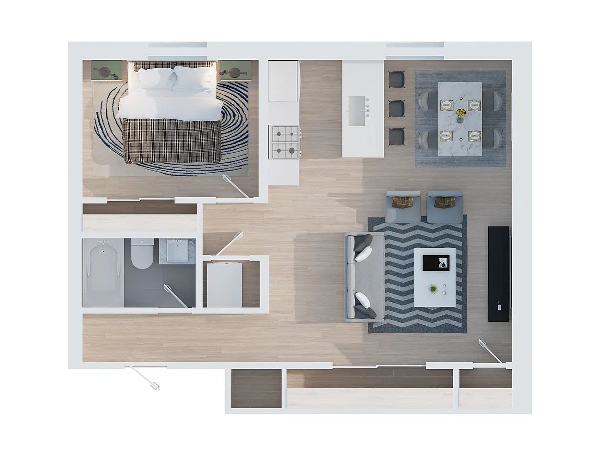 Floor plan 3J - 313