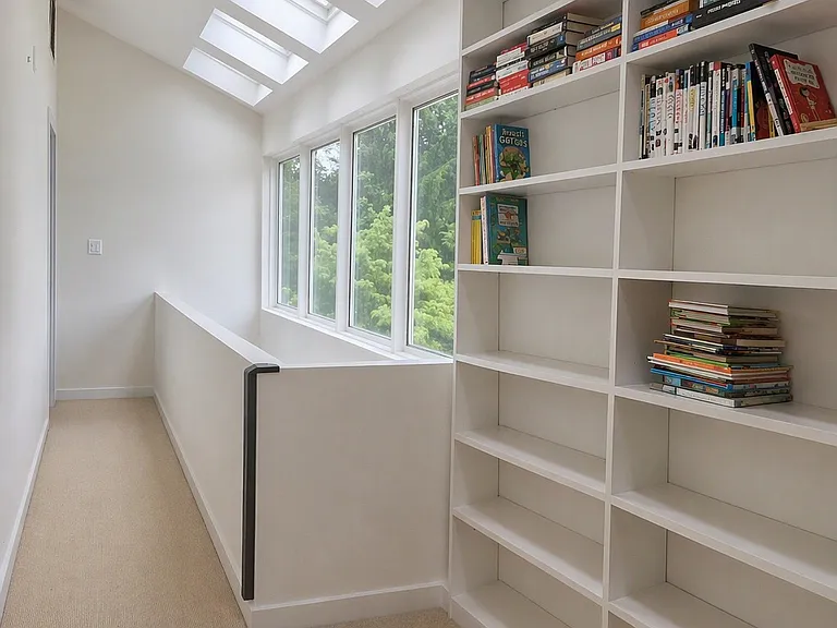 2nd floor hallway with natural light