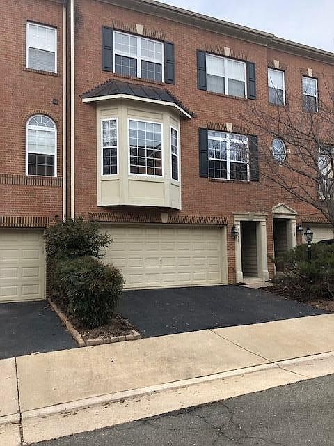 Front view of townhouse