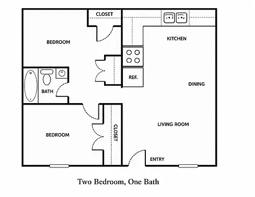 Floor plan 2 Bedroom