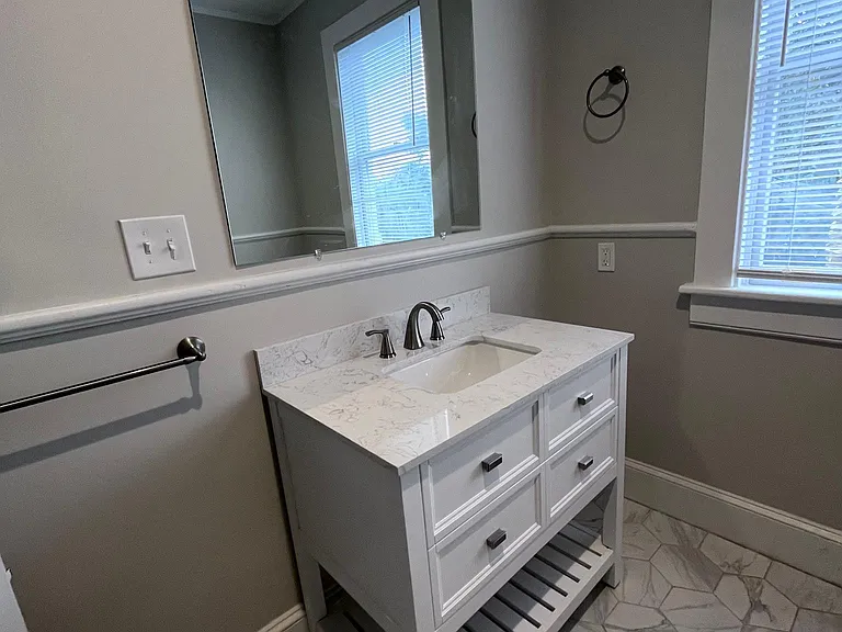 Large vanity with storage
