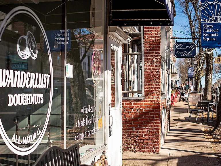 Experience the cozy charm of Wanderlust Doughnuts in historic Kennett Square.