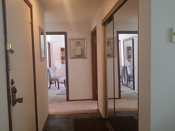 mirrored doors in hall