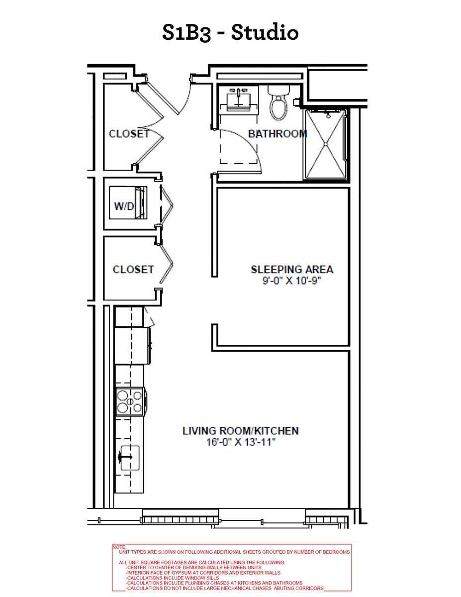 Floor plan S1B3