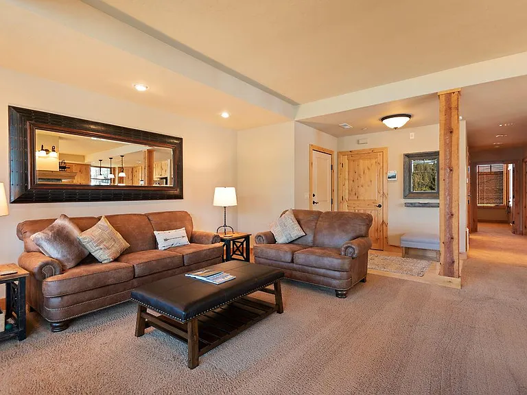 Comfortable, stylish, clean, yet minimalist furnishings.