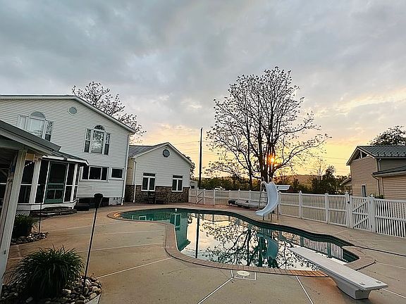 Saltwater concrete pool