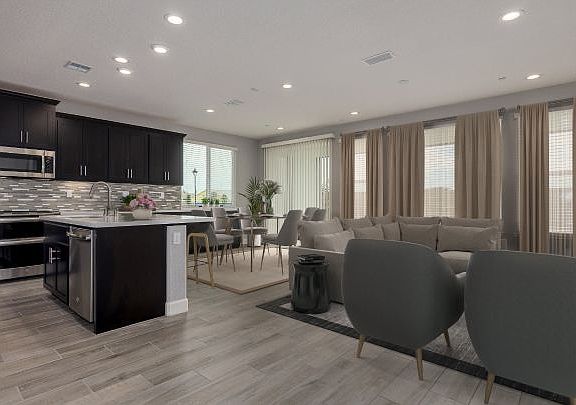 Homesite 43 Great Room Virtually Staged