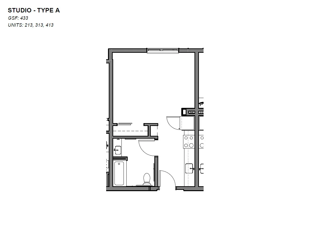 Floor plan Studio