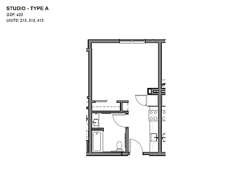 Floor plan Studio